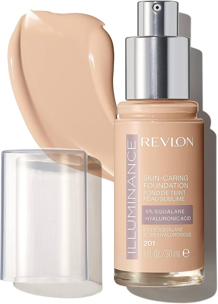 Revlon Illuminance Skin-Caring Liquid Foundation, Hyaluronic Acid, Hydrating and Nourishing Formu... | Amazon (US)