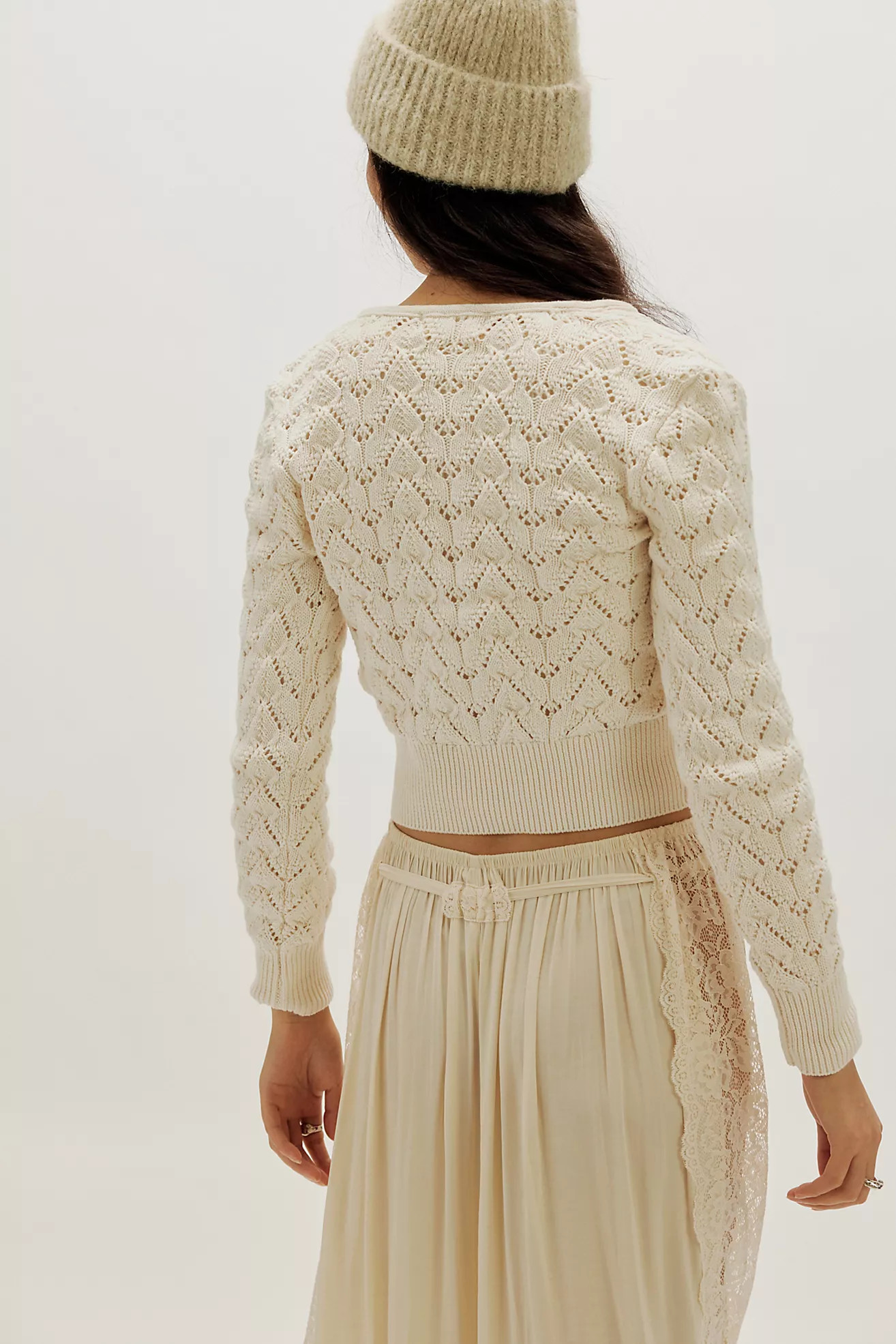 Pretty In Pointelle Cardi | Free People (Global - UK&FR Excluded)