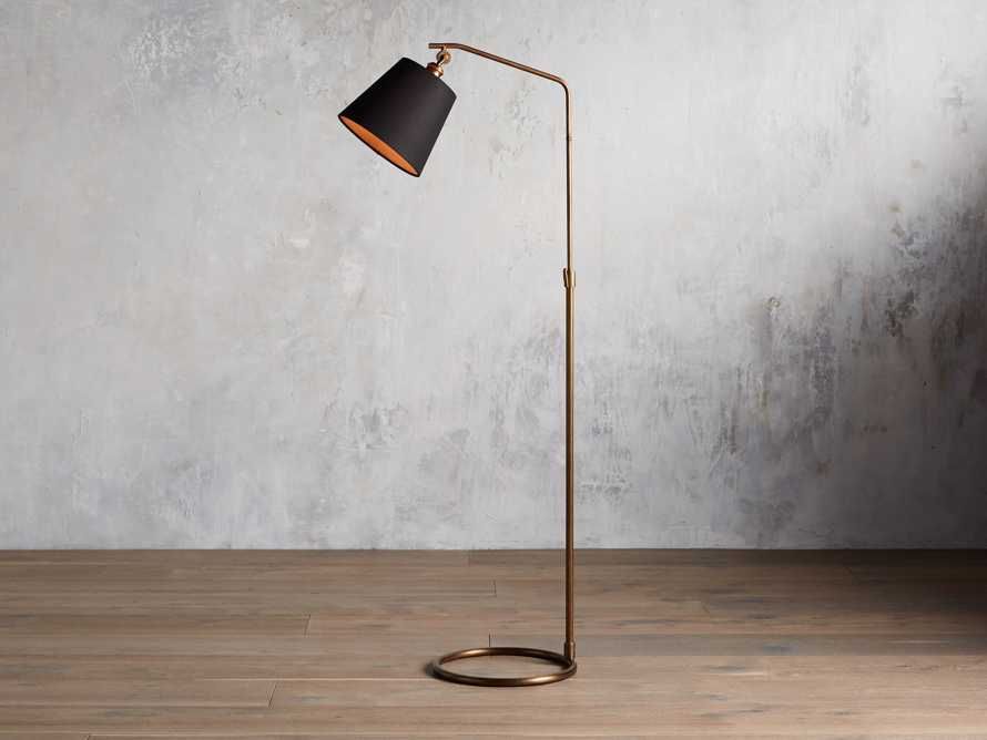 Kellen Antiqued Brass Floor Lamp | Arhaus | Arhaus