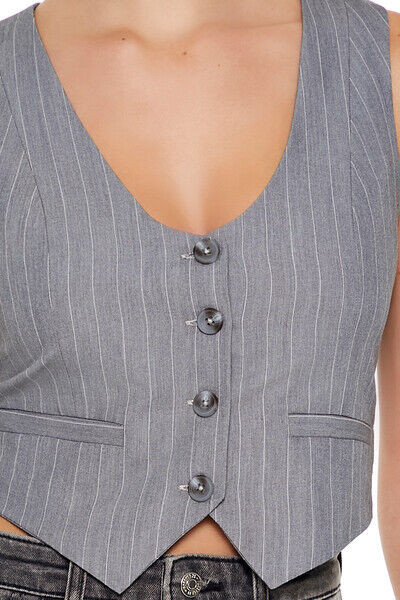 Pinstriped Crop Top | Forever 21