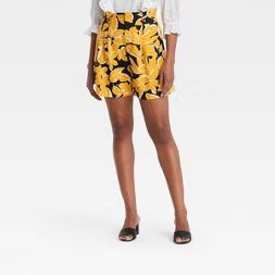 Women's Button Detail Paperbag Shorts - Who What Wear™ | Target