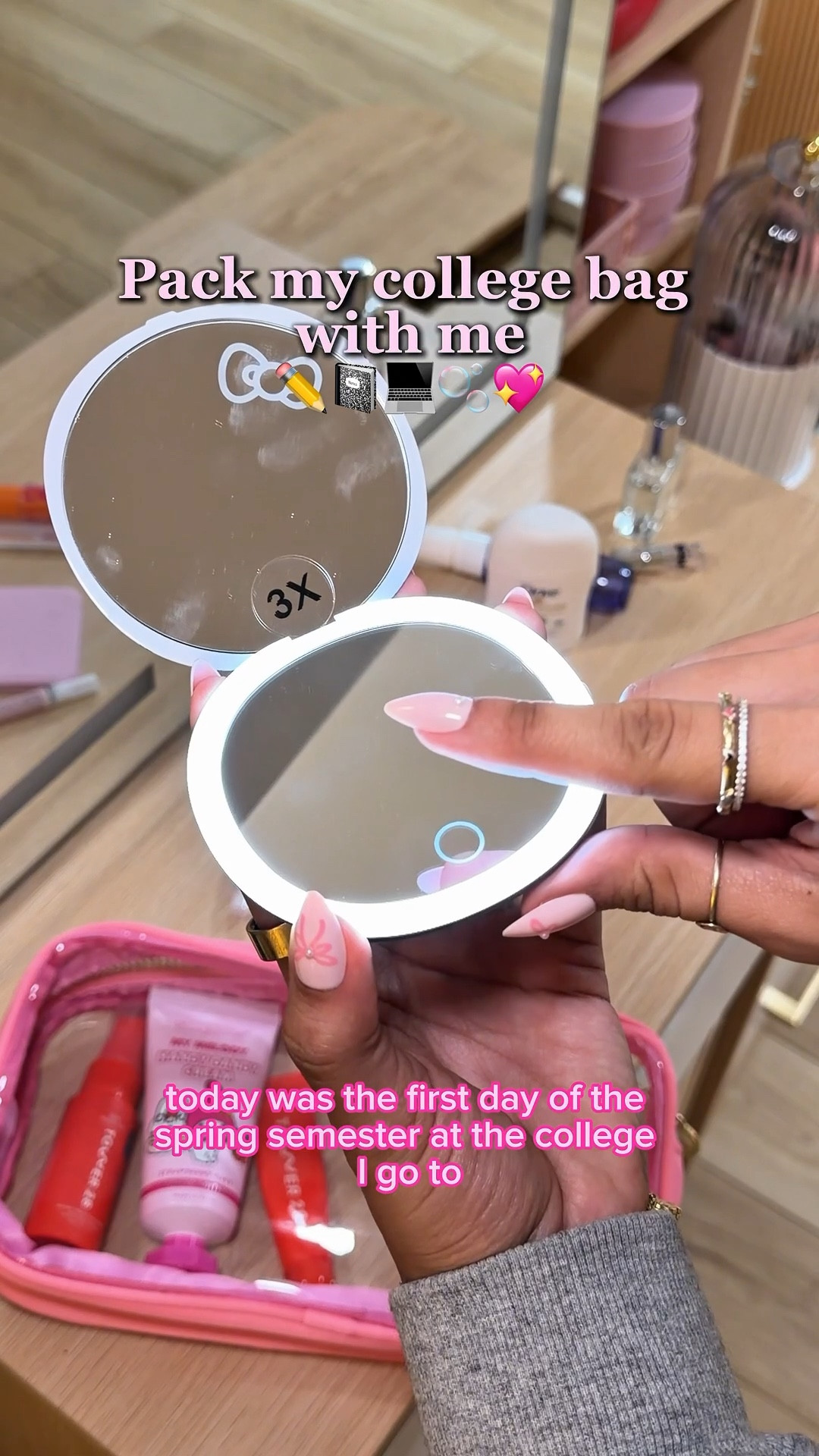 Trying this again 😅 #whatsinmybag #college