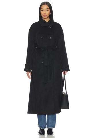 Bardot Enzo Oversized Coat in Black from Revolve.com | Revolve Clothing (Global)