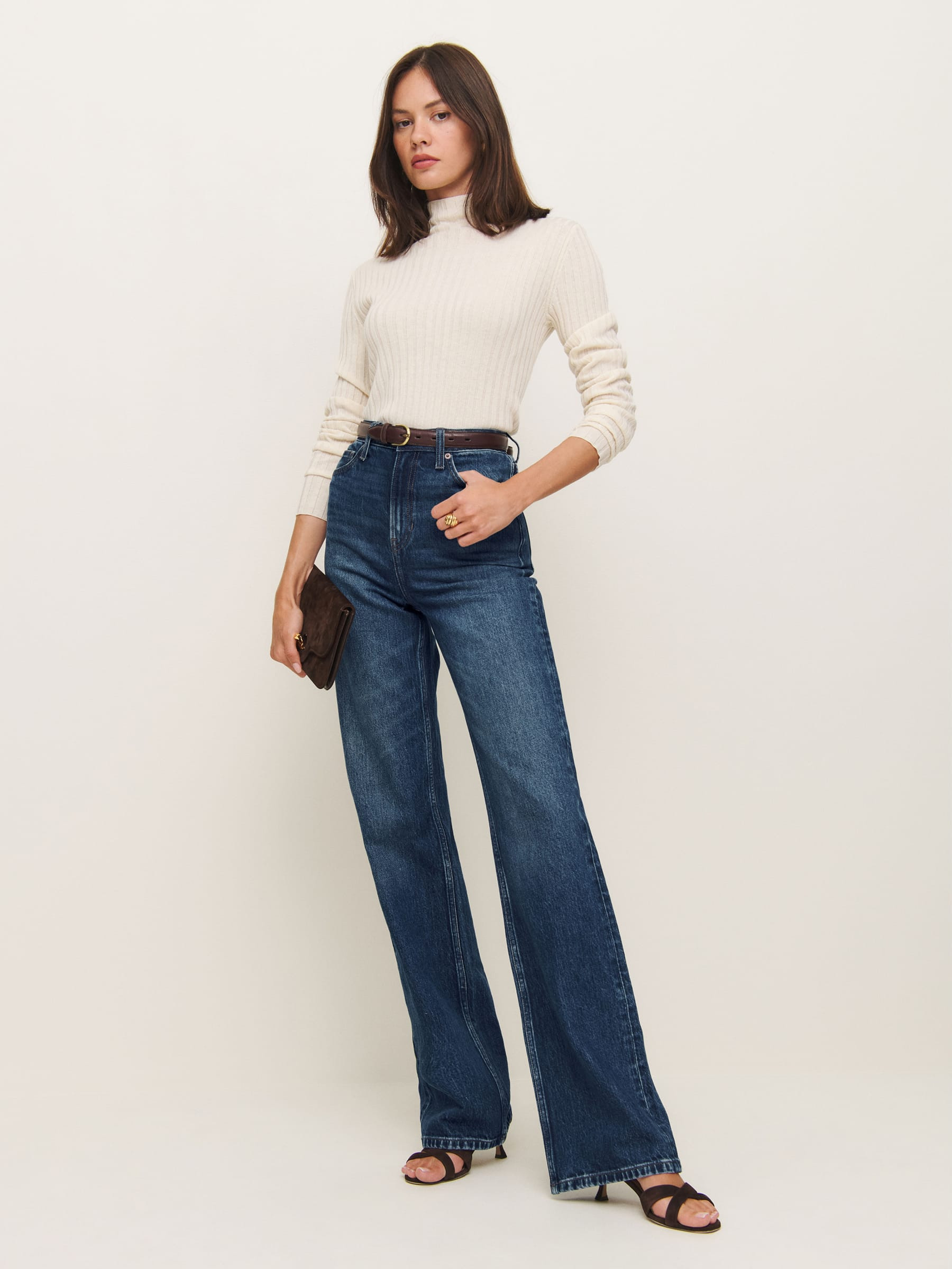 Wilder Stretch High Rise Wide Leg Jeans | Reformation (Global)