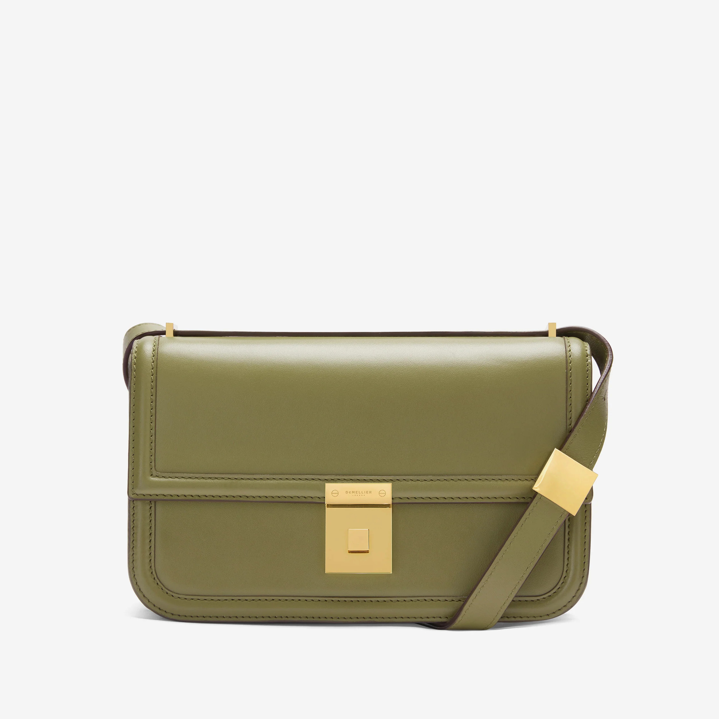 The Paris Crossbody | Light Olive Smooth | Demellier | DeMellier