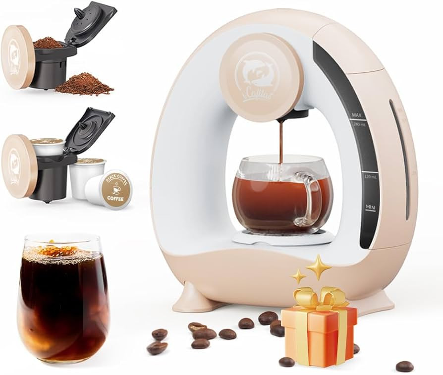 BENFUCHEN Single Serve Coffee Maker For KCup & Ground Coffee, MINI Q Americano 2 in 1 Mini One Cu... | Amazon (US)