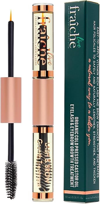 USDA Organic Castor Oil Lash Serum - Premium All Natural Cold Pressed Castor Oil Eyelash Growth S... | Amazon (US)
