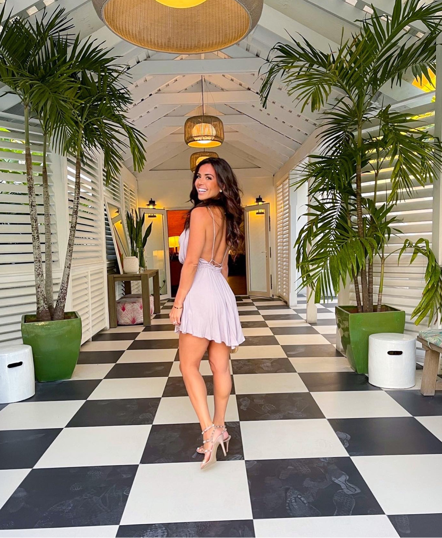 Back of the flowy dress! Perfect to dress up or down! I’m wearing a size xs. Follow me on LTK for all my looks & fashion finds! 

#LTKunder100 #LTKtravel #LTKFind