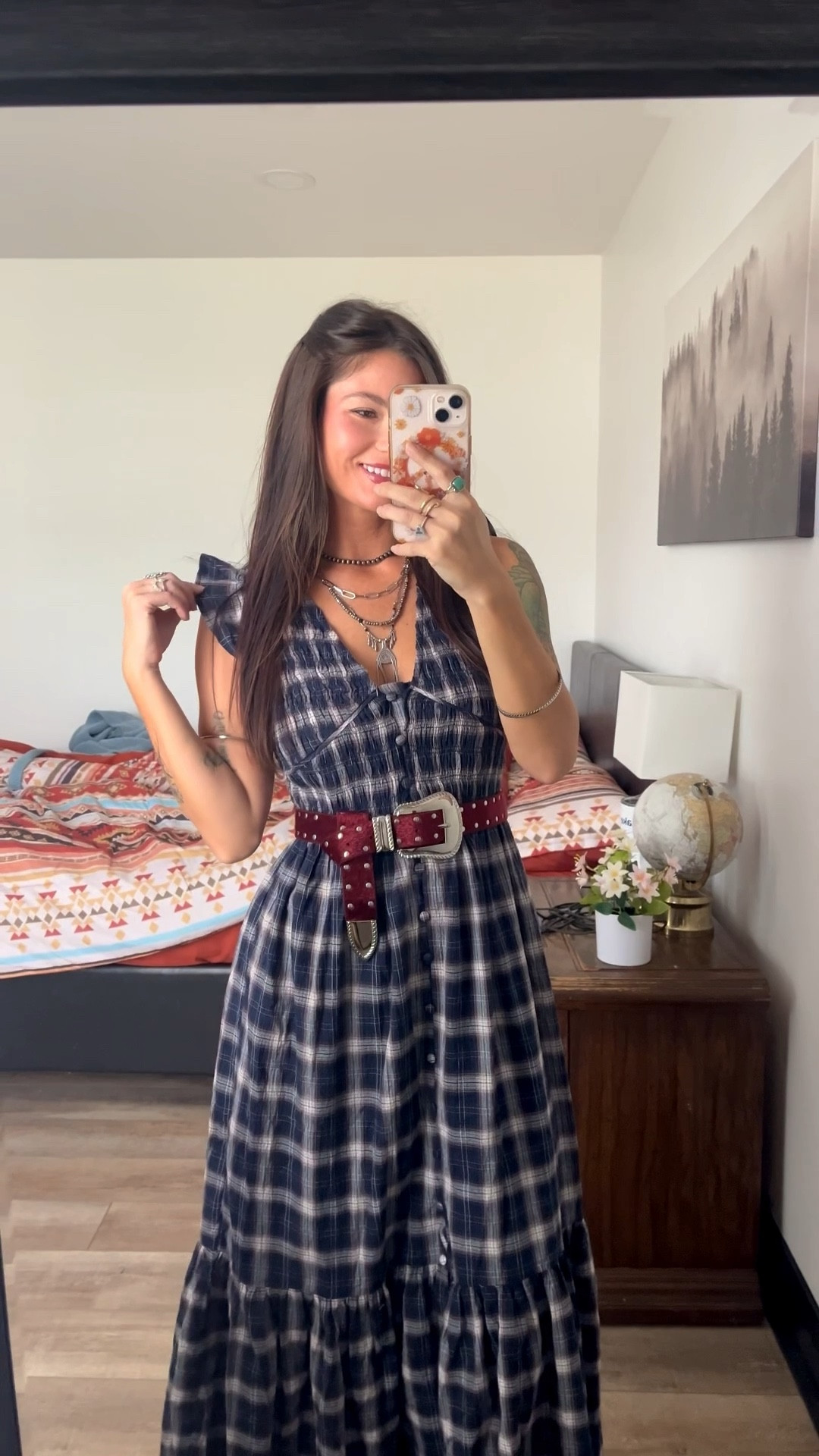 Navy plaid dress is low stock already!! Love everything about this one from the v-neck button detail to the flutter sleeves! Wearing xs. Linked similar dresses as well

#LTKSeasonal #LTKPetite #LTKFallSale