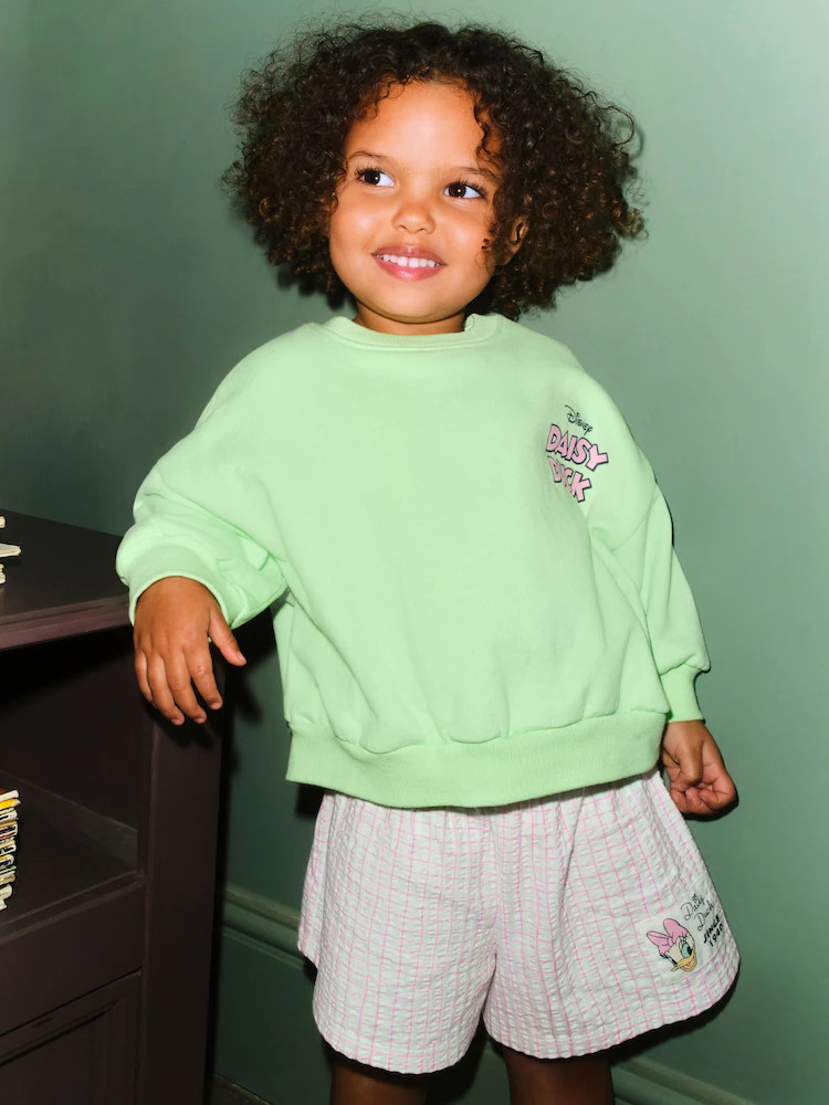 Green Daisy Duck Shorts Set (3mths-7yrs) | Next US