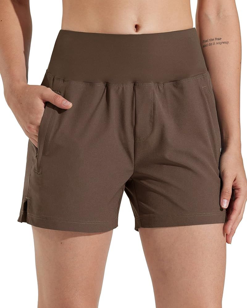 Libin Women's 4" 7" High Waist Athletic Shorts Quick Dry Lightweight Workout Shorts Casual Golf S... | Amazon (US)