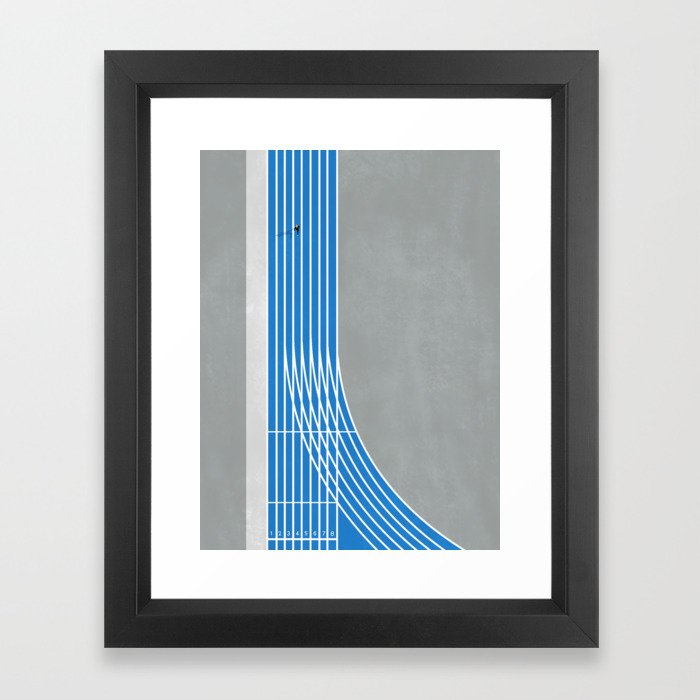Finish Line Sprinter  Framed Art Print | Society6