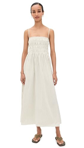 PISTOLA Women's Bianca Dress, Sage Egret Stripe, M | Amazon (US)