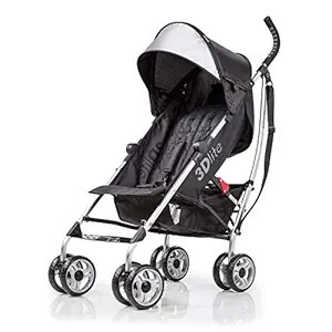 3Dlite Convenience Stroller, Black – Lightweight, with Aluminum Frame, Large Seat Area, Mesh Si... | Amazon (US)