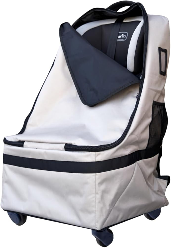 Car Seat Travel Bag for Airplane - Padded Car Seat Travel Bag with Wheels & Shoulder Straps - Bab... | Amazon (US)