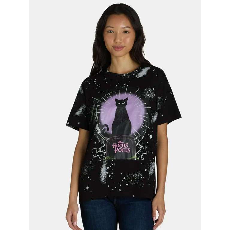 Hocus Pocus Women’s Binx Graphic Tee, Sizes XXS-XXL - Walmart.com | Walmart (US)