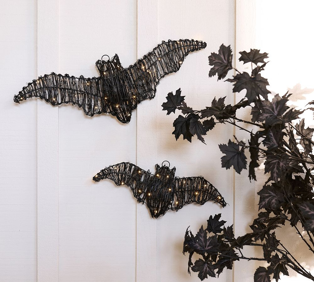 Lit Woven Bats - Set of 2 | Pottery Barn (US)