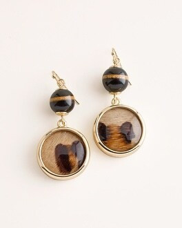 Animal-Print Drop Earrings | Chico's