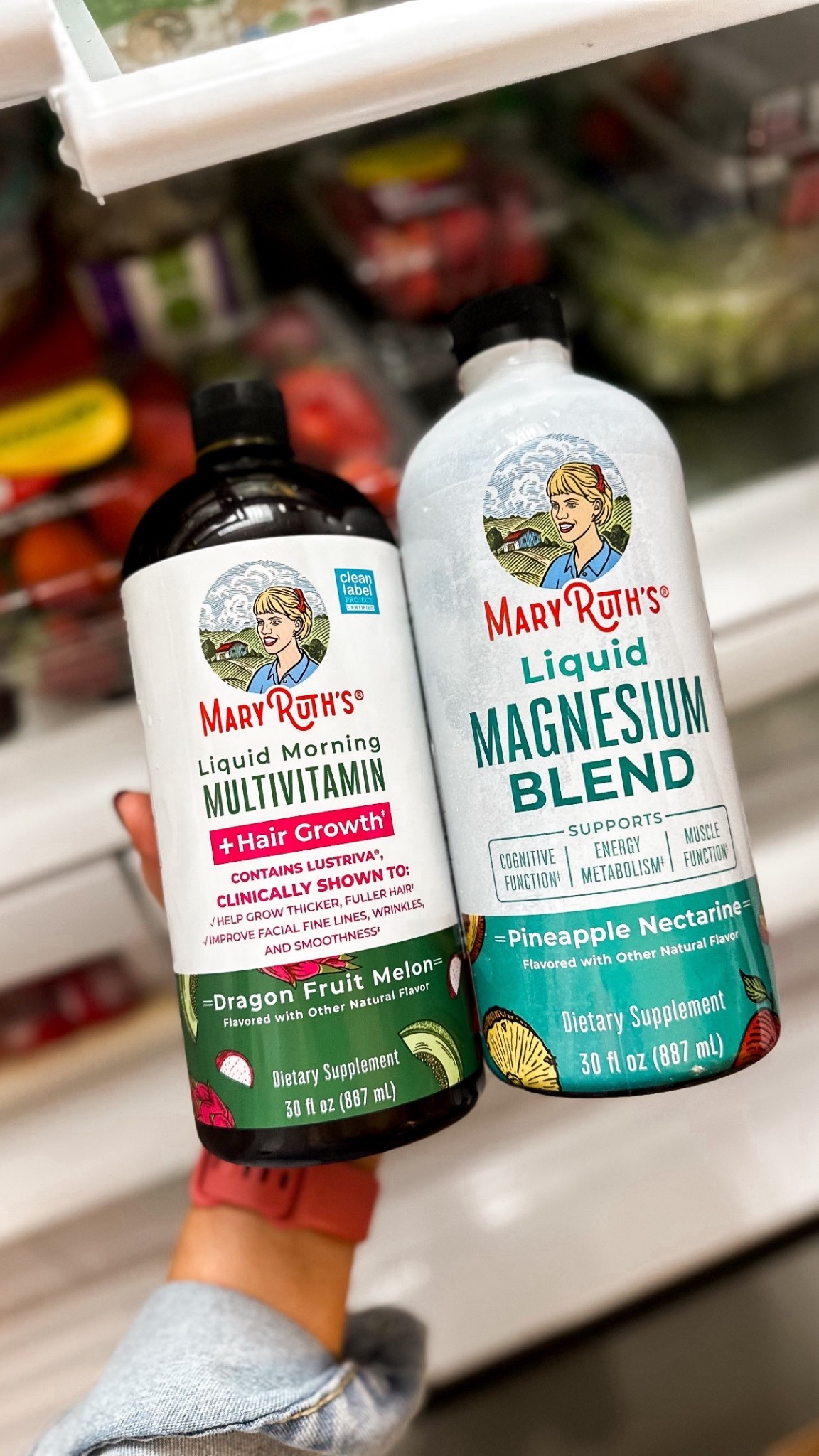 Mary Ruth’s multivitamin and magnesium 
Code MROHEBERT15 for 15% off 
Supplements 

#LTKmorningroutine #LTKOver40 #LTKActive