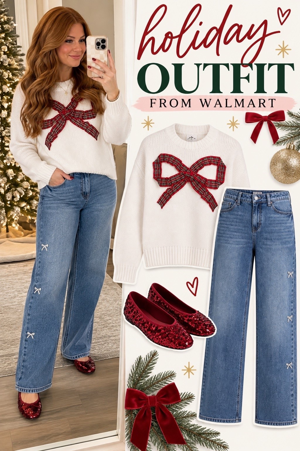 Holiday outfit from Walmart

#LTKSeasonal #LTKPetite #LTKootd