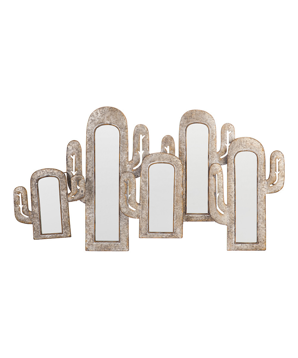 Cypress Home Wall Mirrors - Cactus Metal Wall Mirror | Zulily