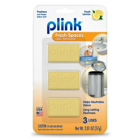 Plink Fresh Spaces Odor Eliminator Gel Packs, 3 Piece | Walmart (US)
