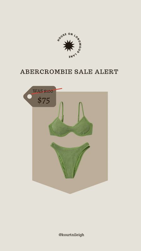 Save 25% off this cute swim suit from Abercrombie! Use code AFLTK sale ends today! 

#LTKsalealert #LTKFind #LTKSale
