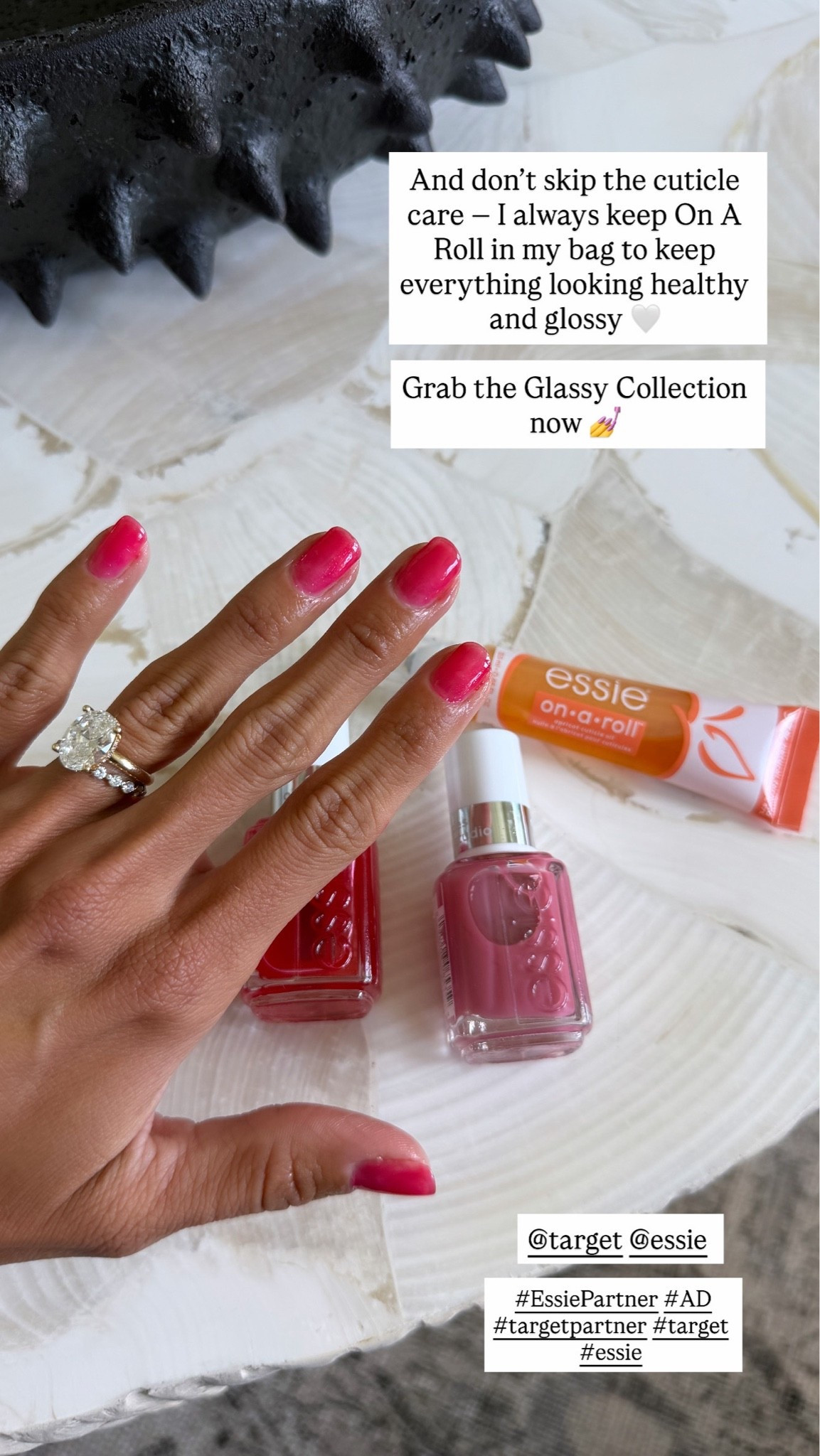 #AD #EssiePartner She’s chic, she’s classy, she’s glassy ✨ looking for the perfect glass mani? The glassy collection from @Essie is your girl 🤍 grab yours now from @target #targetpartner #target #essie @shop.ltk #liketkit