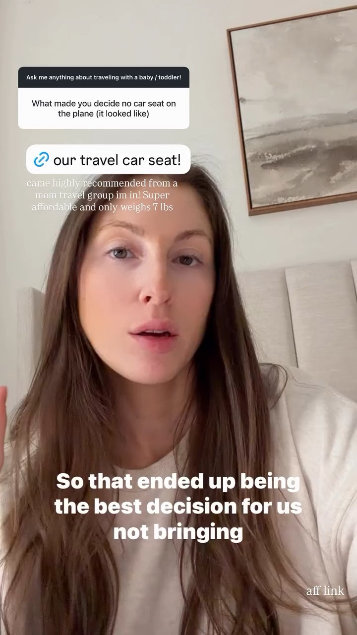 Our travel car seat! came highly recommended from a mom travel group im in! Super affordable and only weighs 7 lbs 

#LTKBaby #LTKKids #LTKTravel