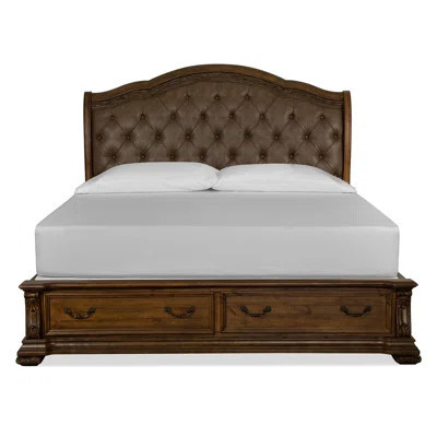 Magnussen B5133 Darlane Complete Queen Sleigh Storage Bed W/Upholstered Headboard | Wayfair North America