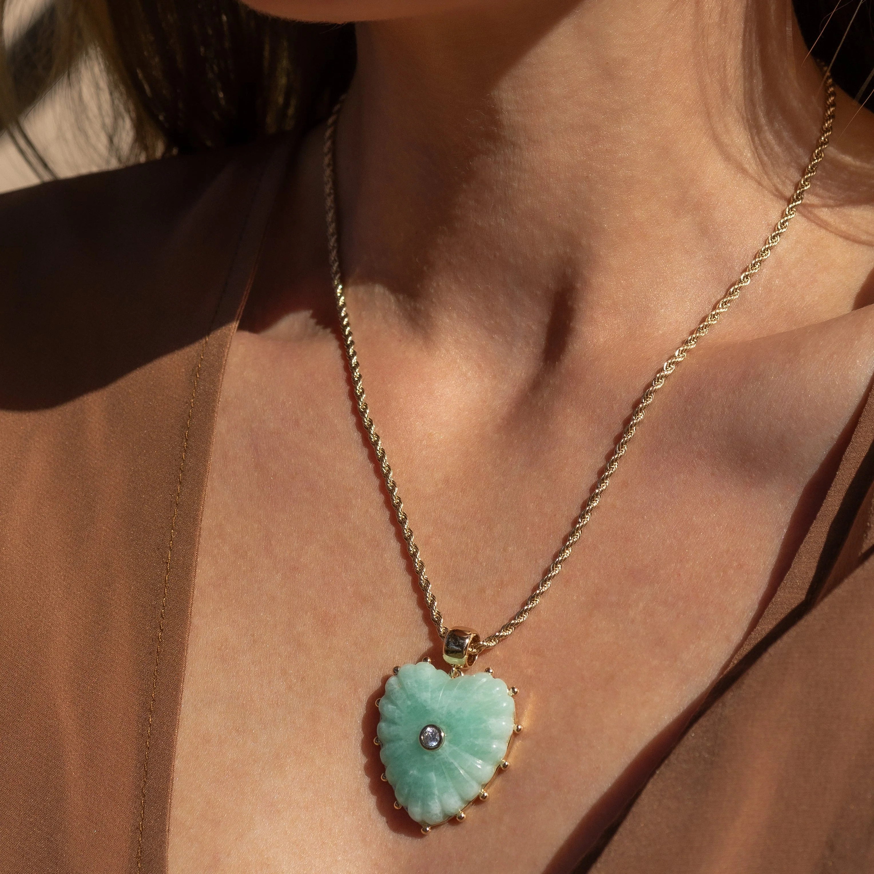 Malene Amazonite Rope Necklace | THATCH