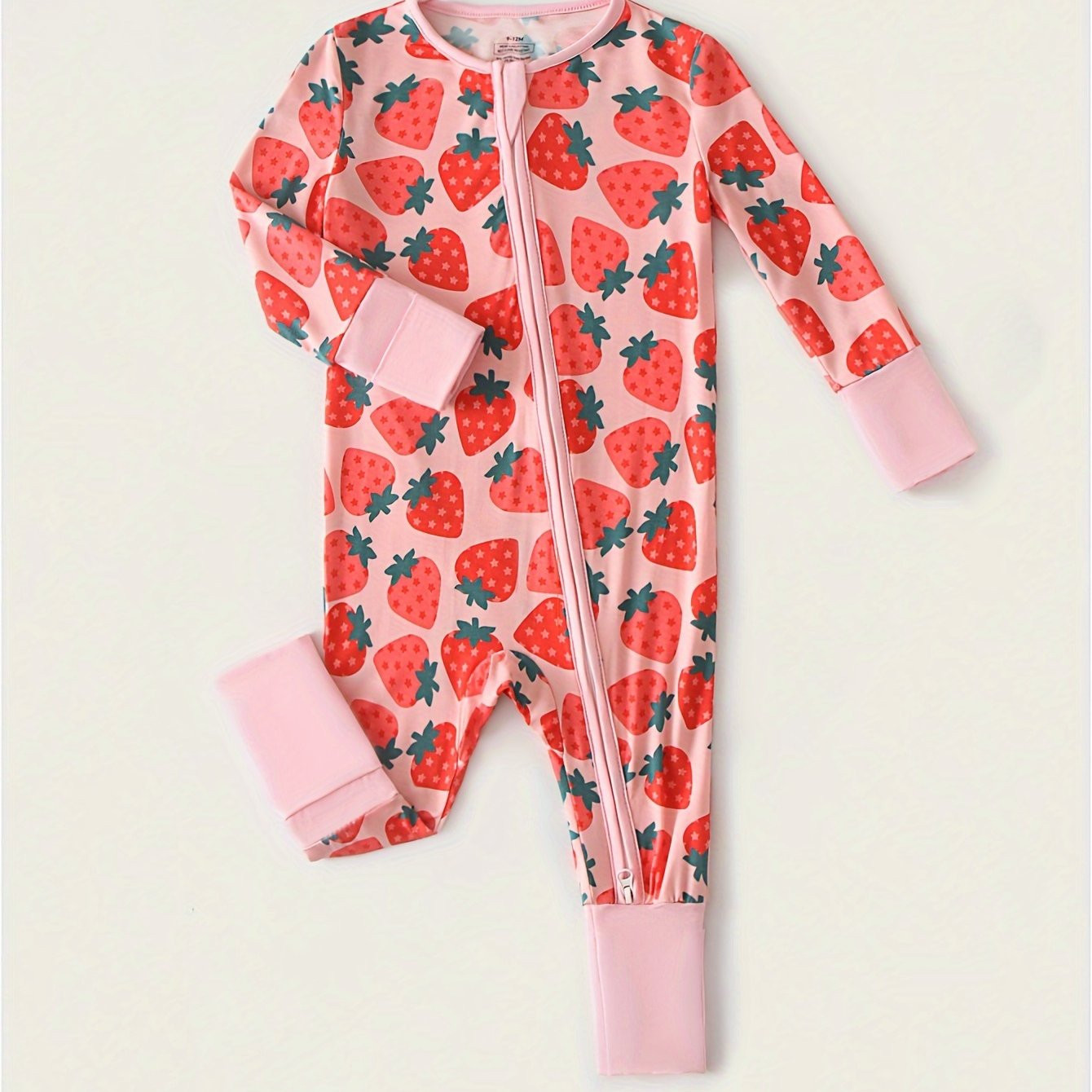 soft bamboo fiber   long sleeve onesie babies pink - Temu | Temu Affiliate Program