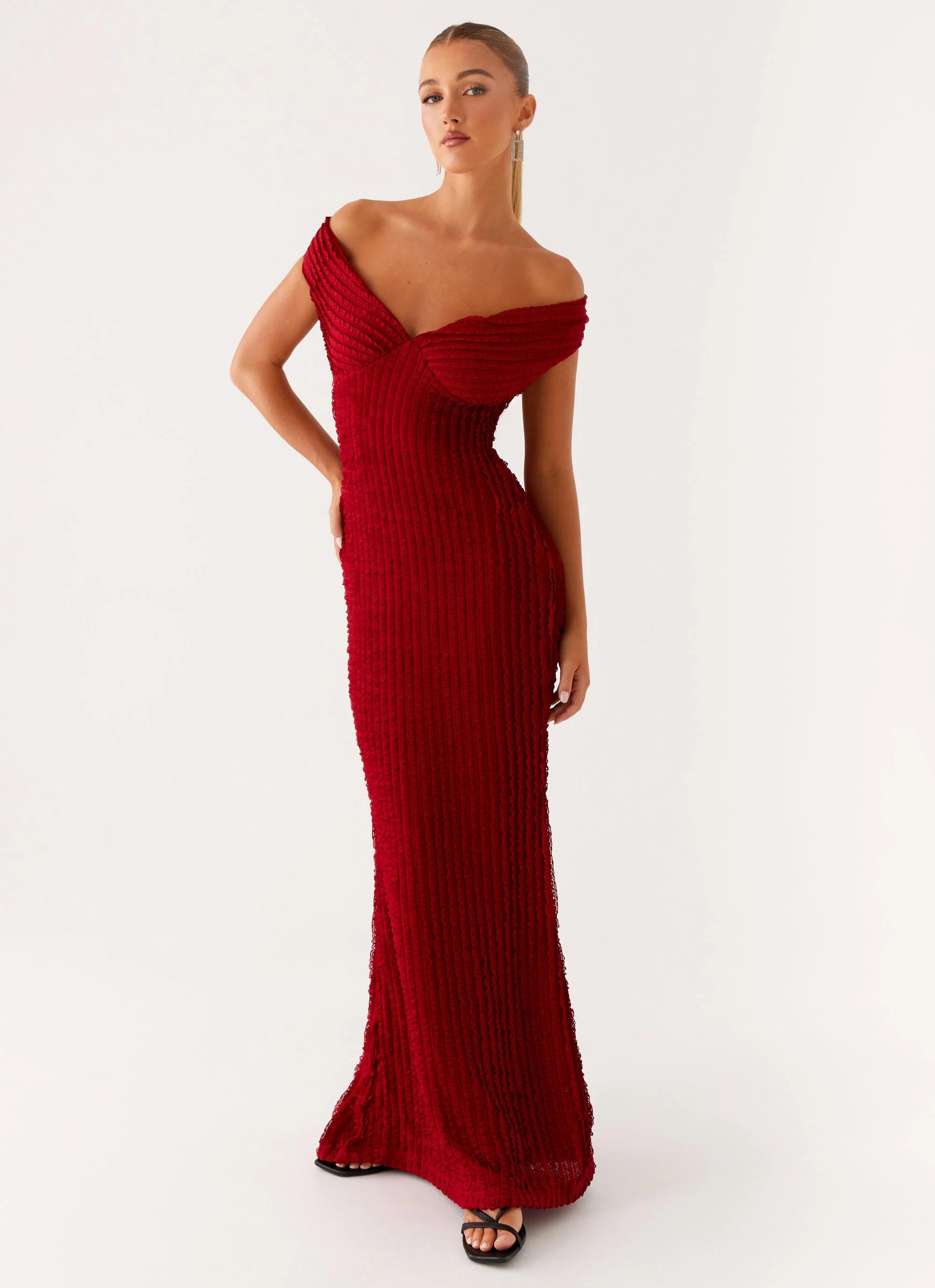 Chantelle Maxi Dress - Red | Peppermayo (Global)
