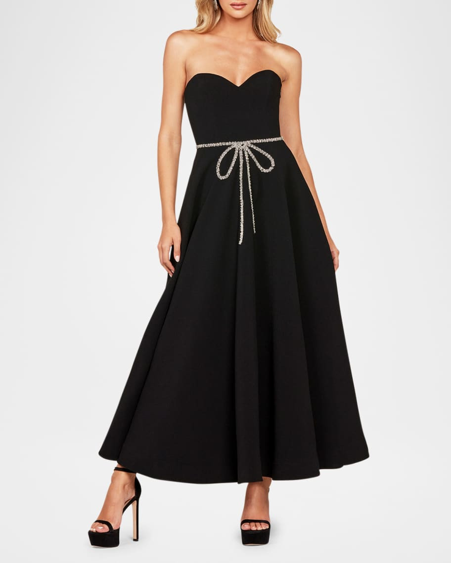 HELSI Grace Strapless Crystal Bow Gown | Neiman Marcus