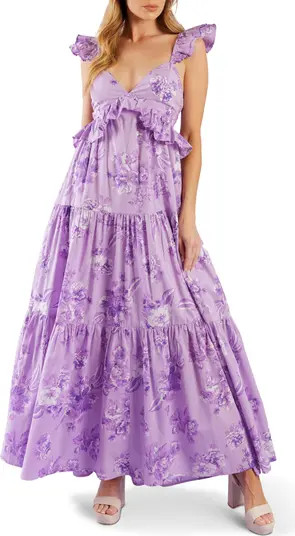 Ruffle Trim Maxi Dress | Nordstrom Rack