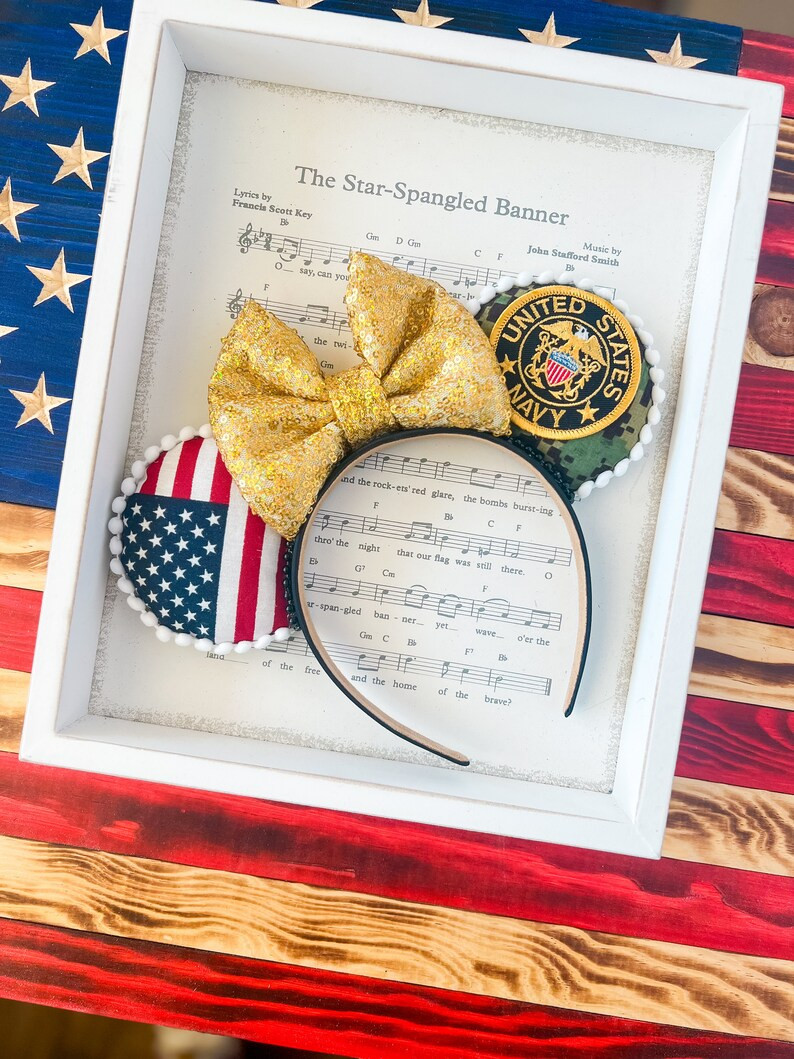 Navy Mickey Ears, Disney Ears, US Navy Disney Vacation, Military Ears - Etsy | Etsy (US)