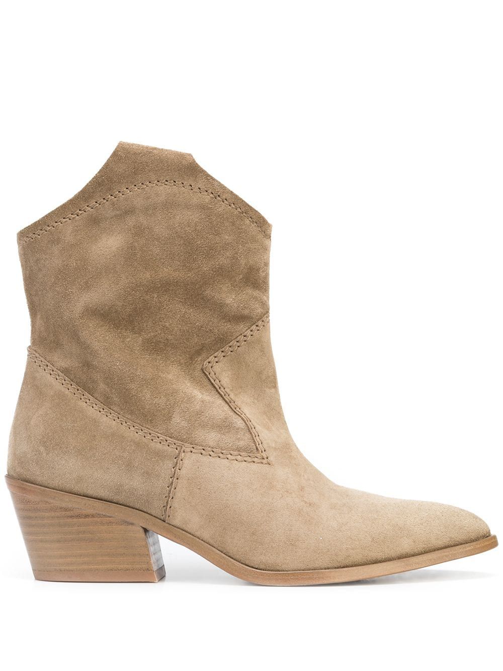 ankle-length suede cowboy boots | Farfetch (RoW)