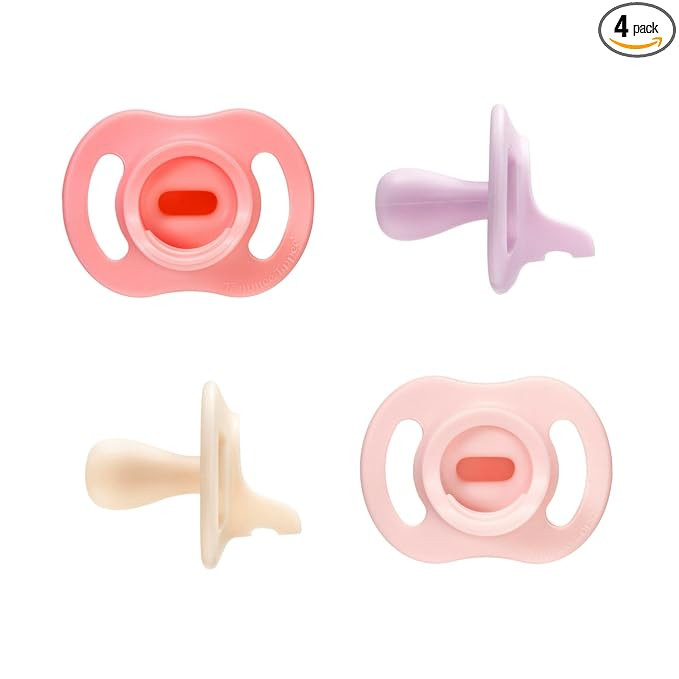 Tommee Tippee Ultra-Light StayPut Pacifier, One-Piece Silicone Design, 0-6m, 4 Pack | Amazon (US)