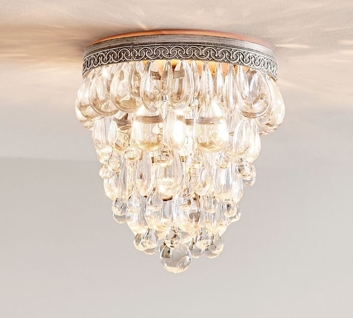 Clarissa Crystal Flush Mount | Pottery Barn (US)