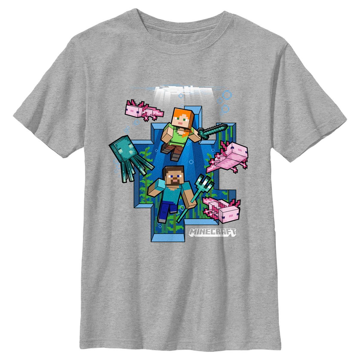 Boy's Minecraft Under the Sea T-Shirt | Target