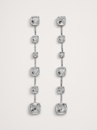 Maxima Rhinestone & Chain Long Earrings by Aureus + Argent | Banana Republic (US)