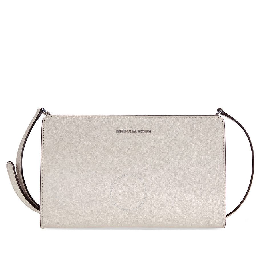 Michael Kors Jet Set Large Crossbody Clutch- Cement | Jomashop.com & JomaDeals.com