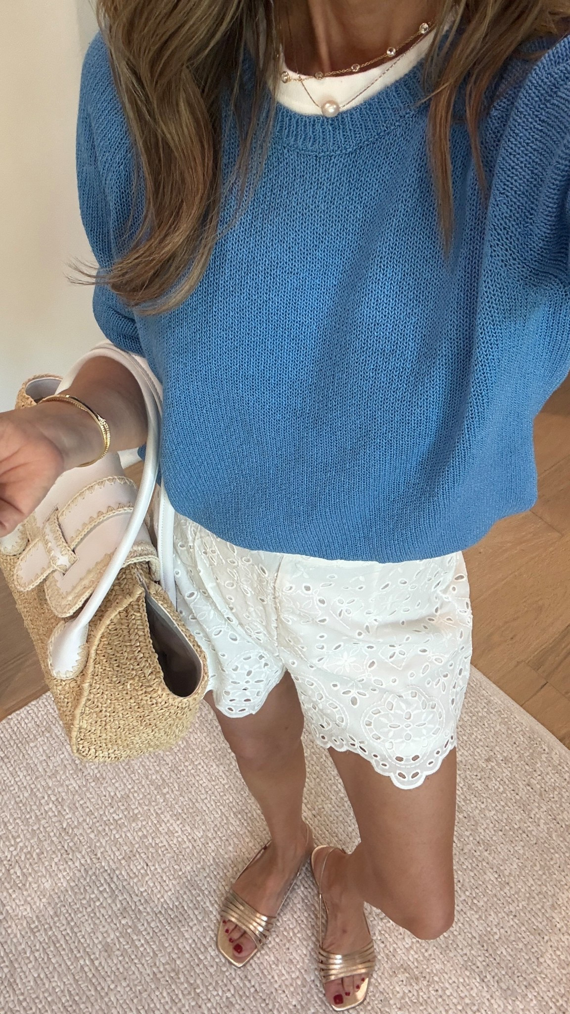 -J.McLaughlin discount code TAMMY20, site wide 
-Eyelet shorts are beautiful & lined. Wearing a 0.
-Blue spring sweater sz S 
-white t-shirt SZ S
-Bag is not linkable on LTK. DM me on Instagram for a link. 


#LTKOver40 #LTKTravel