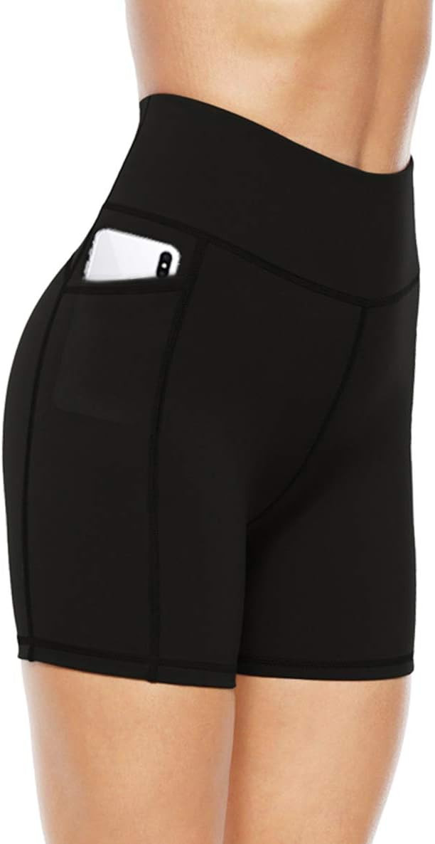 JOYSPELS Damen Radlerhose Kurze Hose Leggings Sporthose Kurz High Waist Laufhose | Amazon (DE)