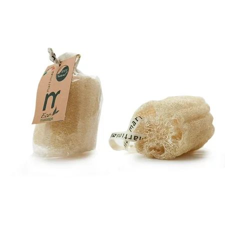 Italian Made Premium 100% Natural Egyptian Cylinder Shower & Bath Loofah with hanging Rope - Pure Eg | Walmart (US)