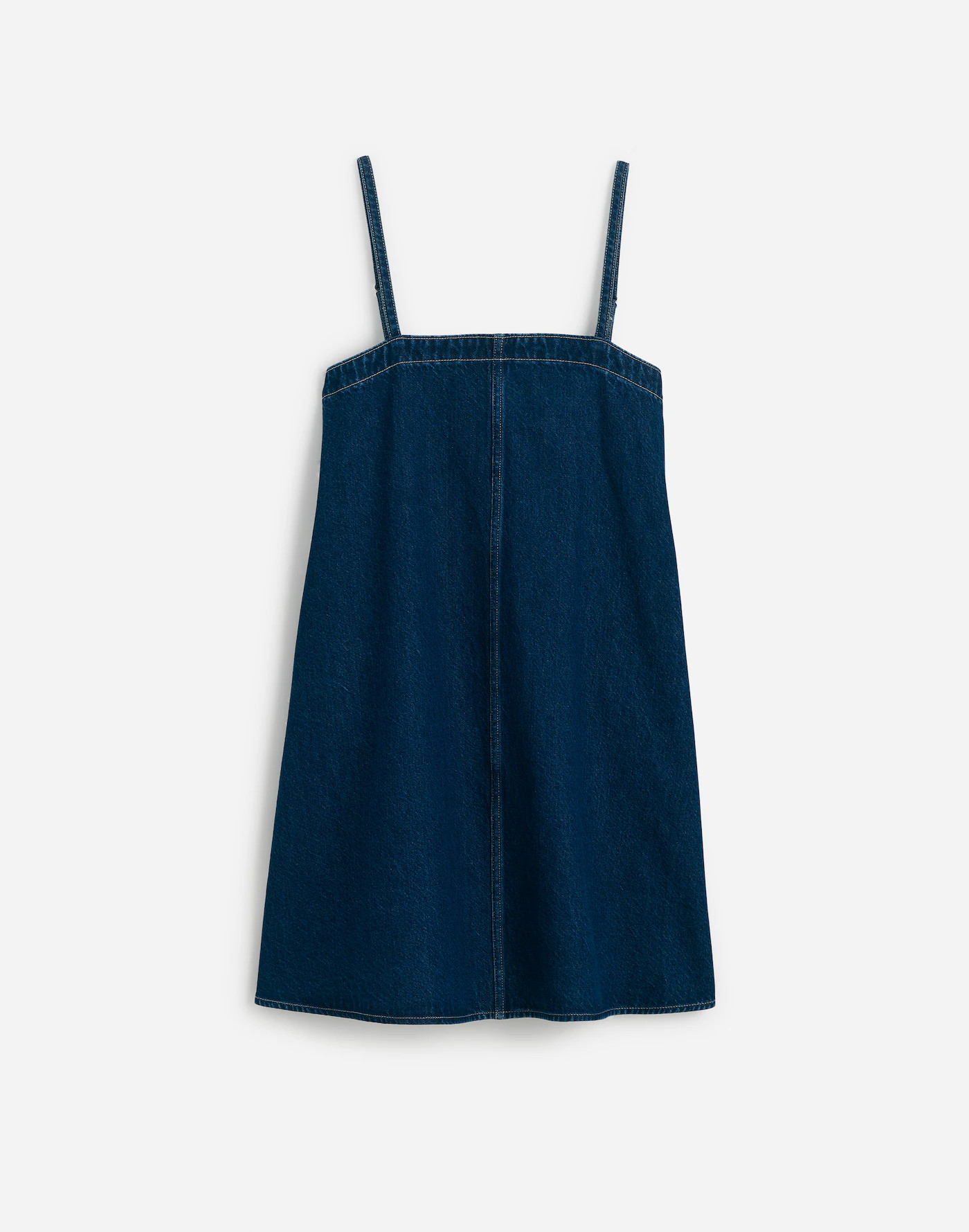 Denim A-Line Mini Dress in Bright Rinse Wash | Madewell | Madewell