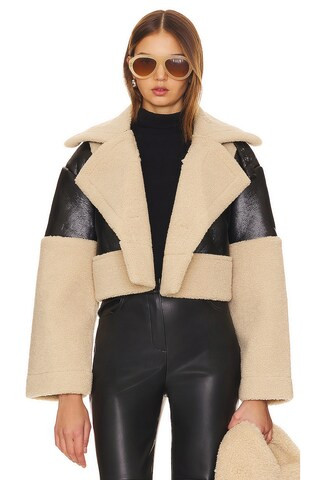 Steve Madden Alaina Faux Leather Coat in Black from Revolve.com | Revolve Clothing (Global)