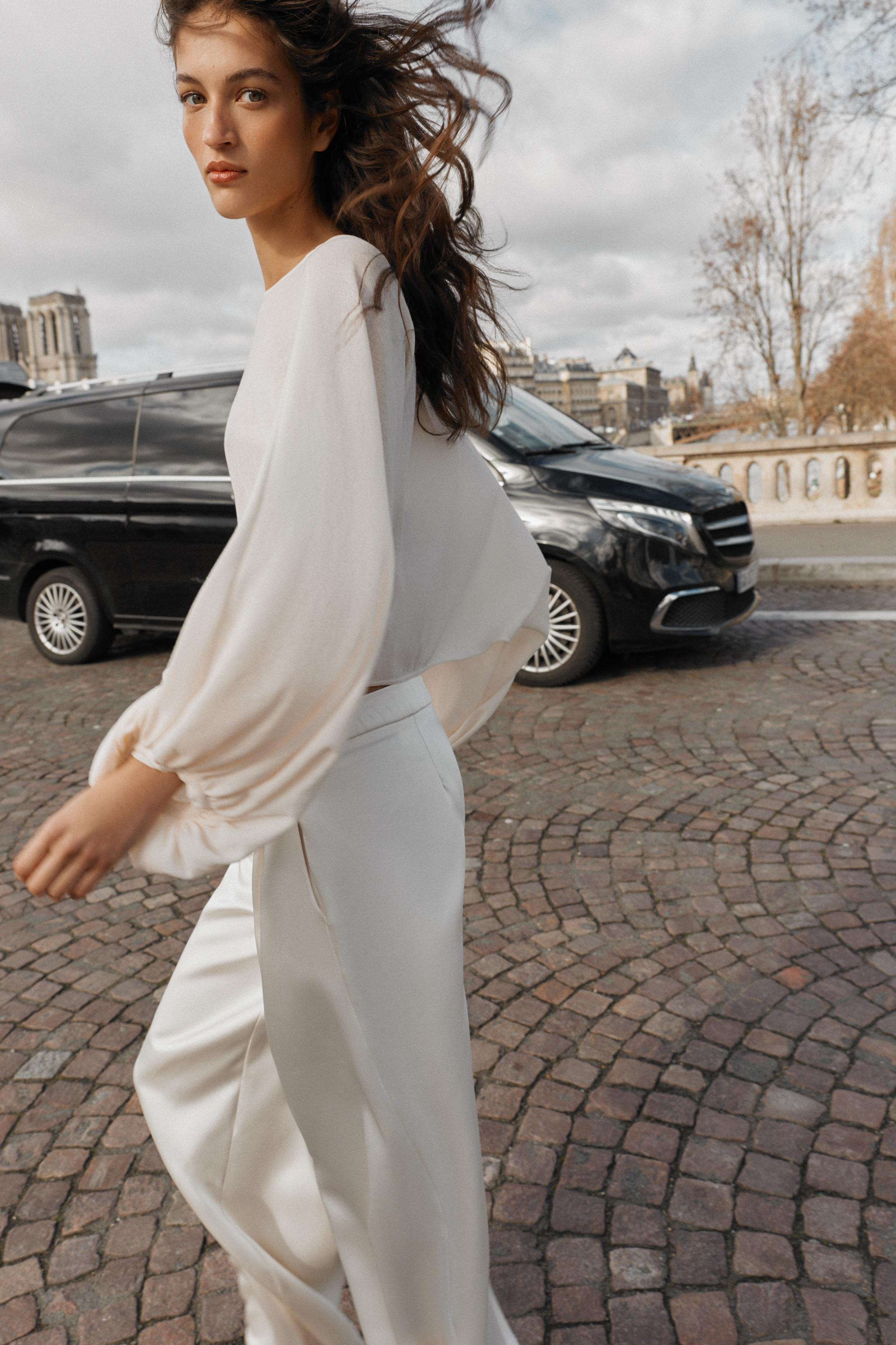 KNIT VOLUME SLEEVE TOP | Zara UK