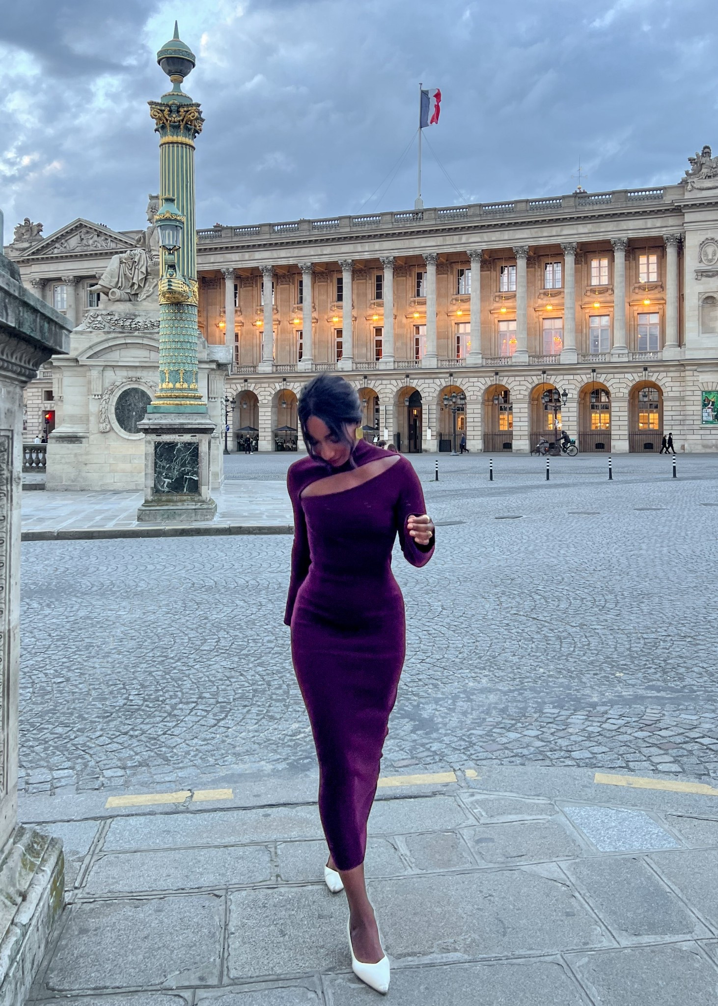 A beautiful and comfortable burgundy dress for an evening event (I’m wearing a size XS) 