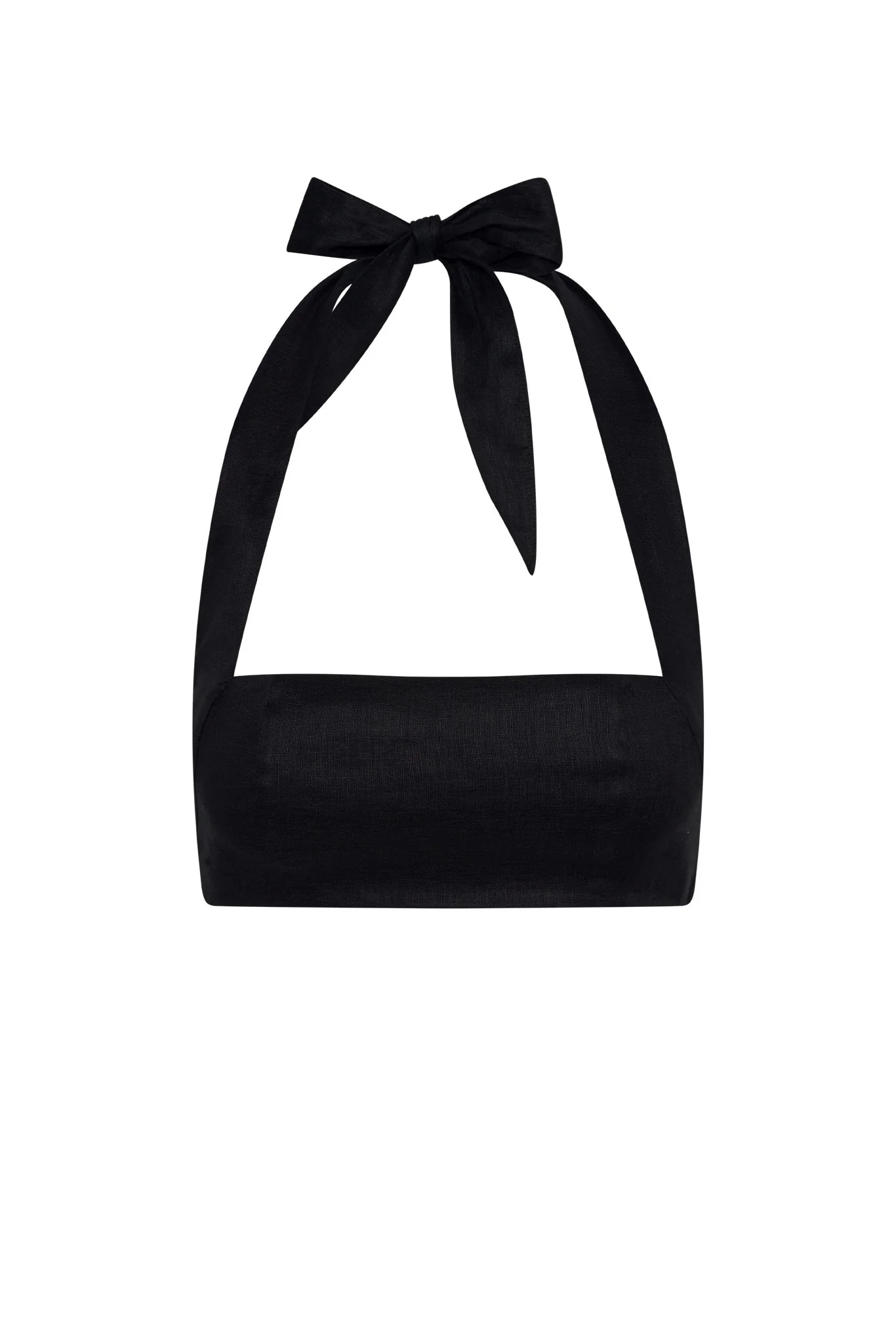 Montserrat Top - Black Linen | Monday Swimwear